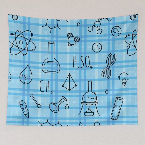 Item preview, Science Plaid Seamless Pattern | Science Lover Geek Gift designed and sold by OrangeMG.