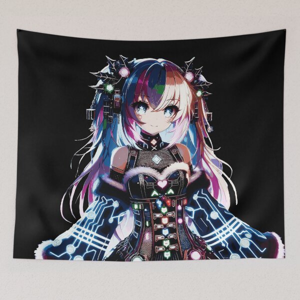 Item preview, Holly Jolly Hologram: Techno Girl designed and sold by Veltie.