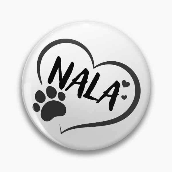 Item preview, Nala pet dog or cat name in a heart with a paw, great gift for dog or cat owners designed and sold by OCS1337.