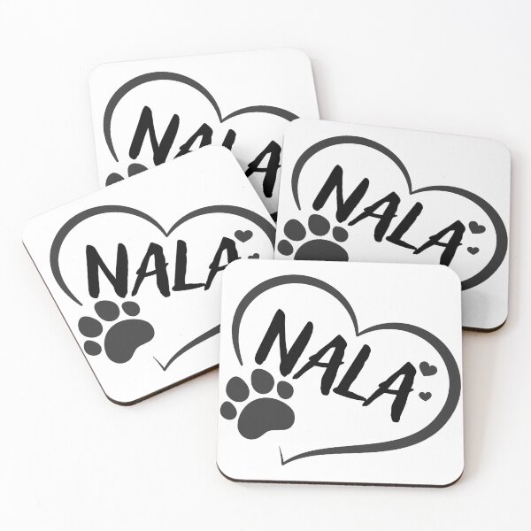 Item preview, Nala pet dog or cat name in a heart with a paw, great gift for dog or cat owners designed and sold by OCS1337.