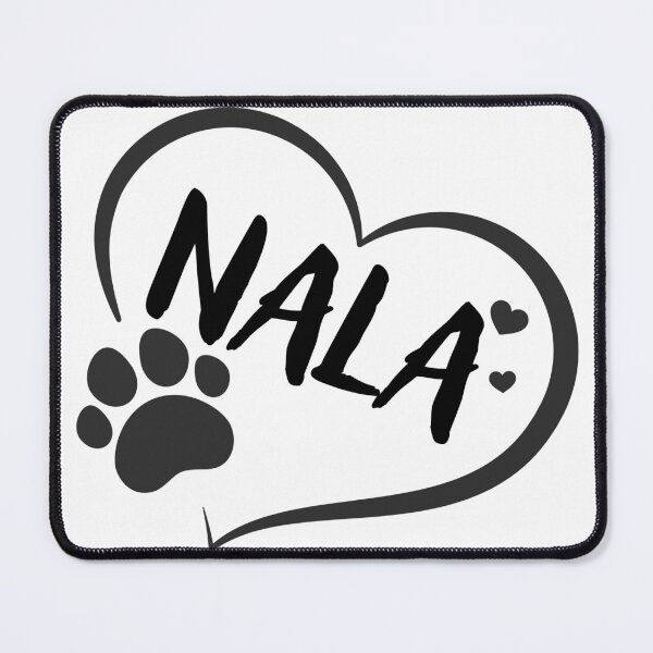 Item preview, Nala pet dog or cat name in a heart with a paw, great gift for dog or cat owners designed and sold by OCS1337.