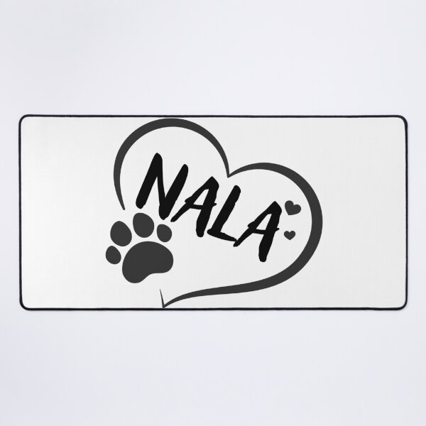 Item preview, Nala pet dog or cat name in a heart with a paw, great gift for dog or cat owners designed and sold by OCS1337.