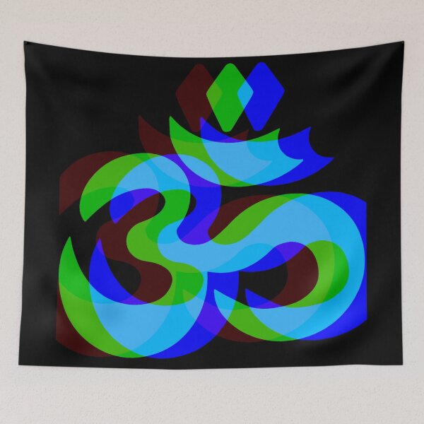 Item preview, Om (Aum) Super Bold Blue designed and sold by AnimaliaStar.