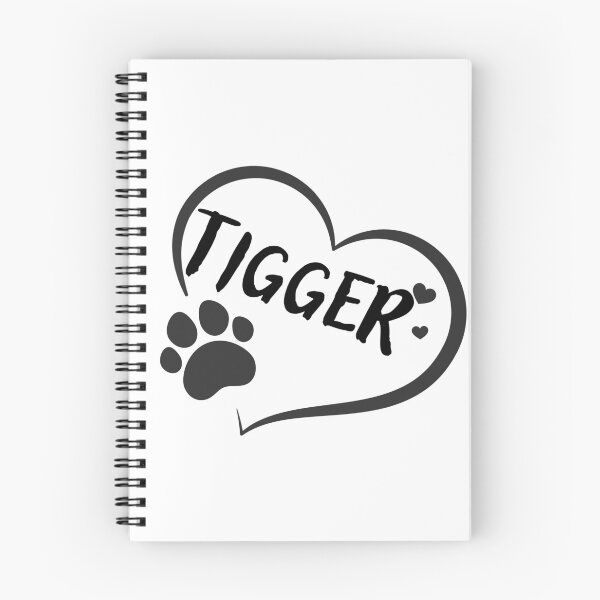 Item preview, Tigger pet dog or cat name in a heart with a paw, great gift for dog or cat owners designed and sold by OCS1337.