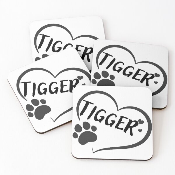 Item preview, Tigger pet dog or cat name in a heart with a paw, great gift for dog or cat owners designed and sold by OCS1337.