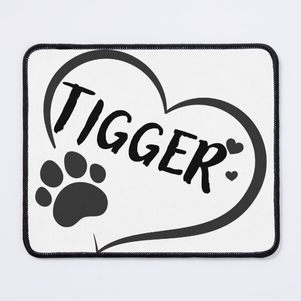 Item preview, Tigger pet dog or cat name in a heart with a paw, great gift for dog or cat owners designed and sold by OCS1337.