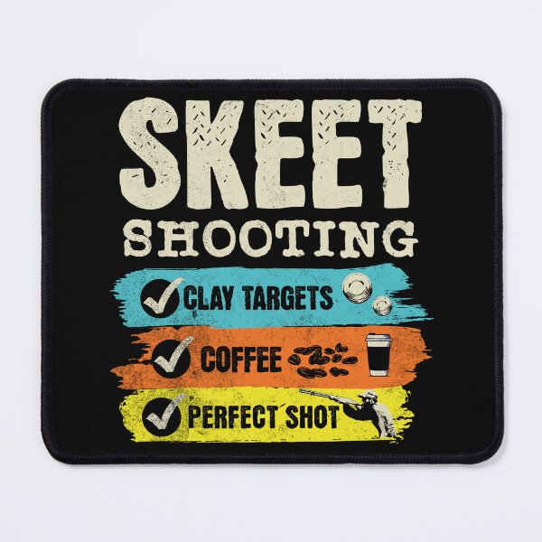 Item preview, Clay Targets Coffee Perfect Shot Skeet Shooting Trap Shooting Clay Pigeon Retro Vintage Style designed and sold by HosvPrint .s.