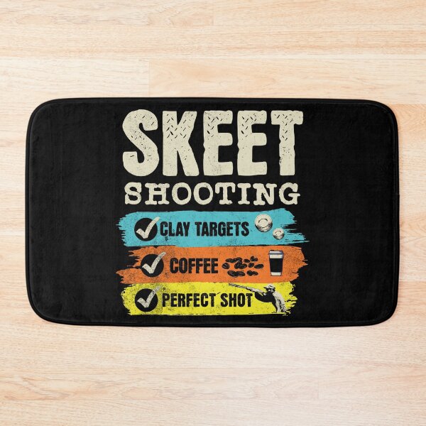 Item preview, Clay Targets Coffee Perfect Shot Skeet Shooting Trap Shooting Clay Pigeon Retro Vintage Style designed and sold by HosvPrint .s.