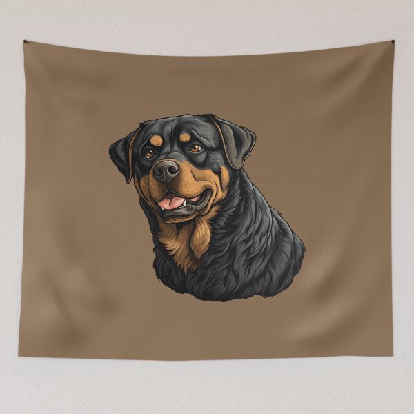 Item preview, Rottweiler Puppy Dog Portrait Drawing  designed and sold by meganohm.