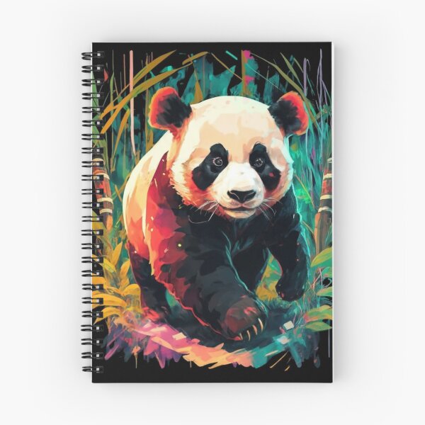 Item preview, Colorful Panda In The Bamboo Forest designed and sold by PixelRealm.