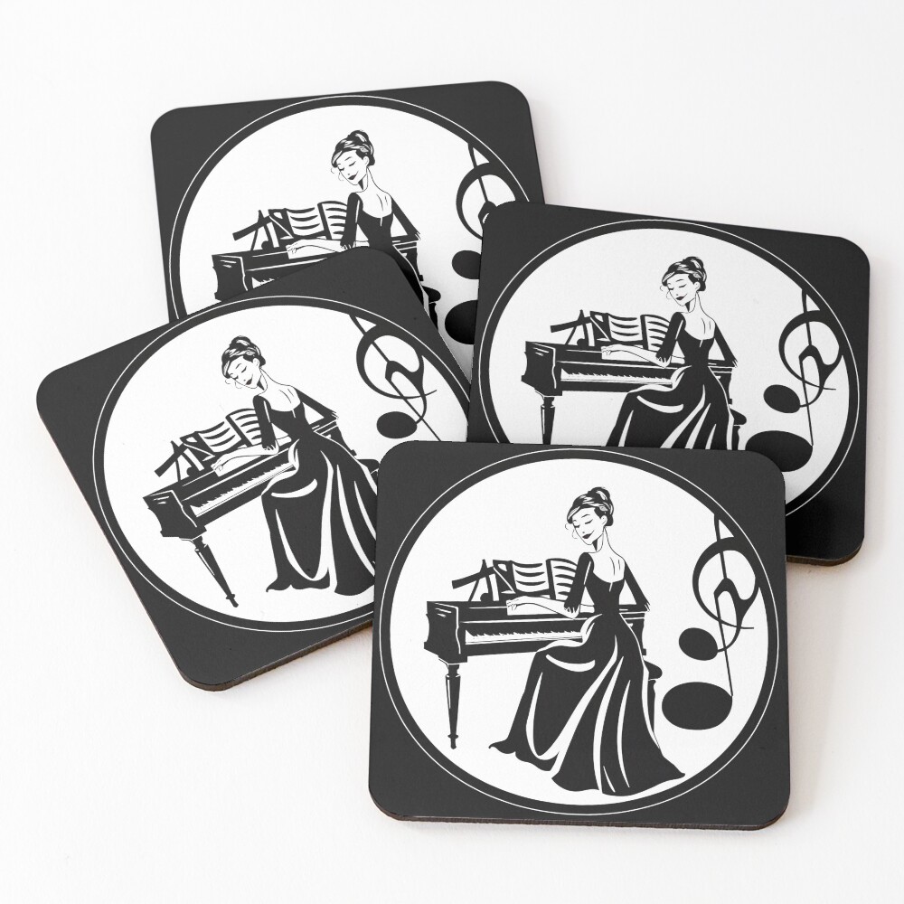 Item preview, Coasters (Set of 4) designed and sold by NotesForMusic.
