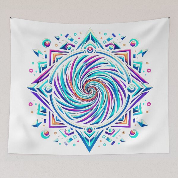 Item preview, Mesmerizing Hypnotic Logo Design – Artistic Graphic Prints designed and sold by The-Library.