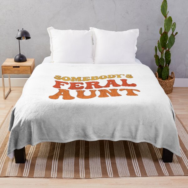 Item preview, Somebody's Feral Aunt Funny Auntie Sister Mothers Woman Day Vintage designed and sold by BestTee4You.