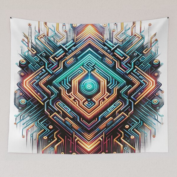 Item preview, Mesmerizing Hypnotic Logo Design – Artistic Graphic Prints designed and sold by The-Library.