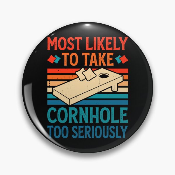 Item preview, Most Likely To Take Cornhole Too Seriously Retro Design - Baggo Bean Bag Toss Game - Funny Cornhole Player Vintage designed and sold by naworas.