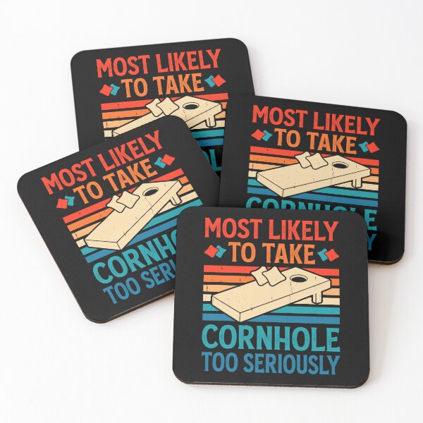 Item preview, Most Likely To Take Cornhole Too Seriously Retro Design - Baggo Bean Bag Toss Game - Funny Cornhole Player Vintage designed and sold by naworas.