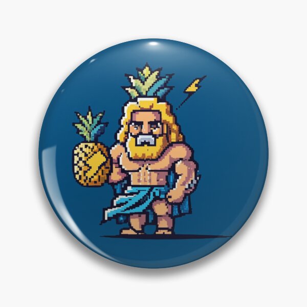 Item preview, Zeus, God of thunder and pineapples | Pixel Art  designed and sold by CircinusStore.