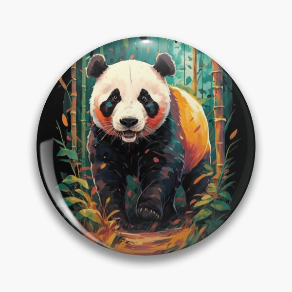 Item preview, Colorful Panda In The Bamboo Forest designed and sold by PixelRealm.