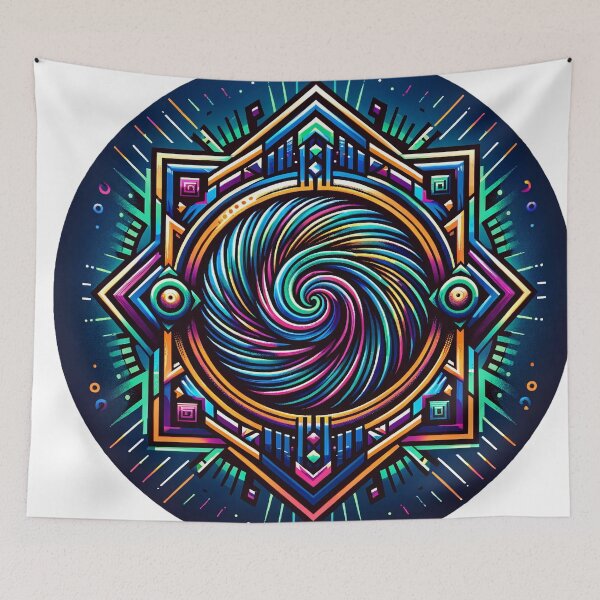 Item preview, Mesmerizing Hypnotic Logo Design – Artistic Graphic Prints designed and sold by The-Library.