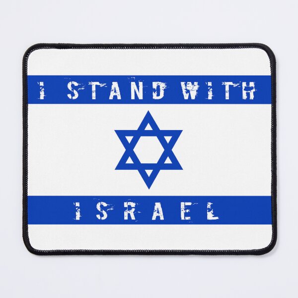 Item preview, I Stand with Israel Flag Art designed and sold by AJ Liber.