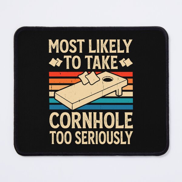 Item preview, Most Likely To Take Cornhole Too Seriously Retro Design - Baggo Bean Bag Toss Game - Funny Cornhole Player Vintage designed and sold by naworas.
