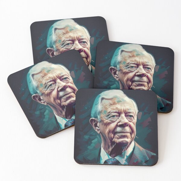 Item preview, President Jimmy Carter Oil Painting Portrait designed and sold by ThatsTheStyle.