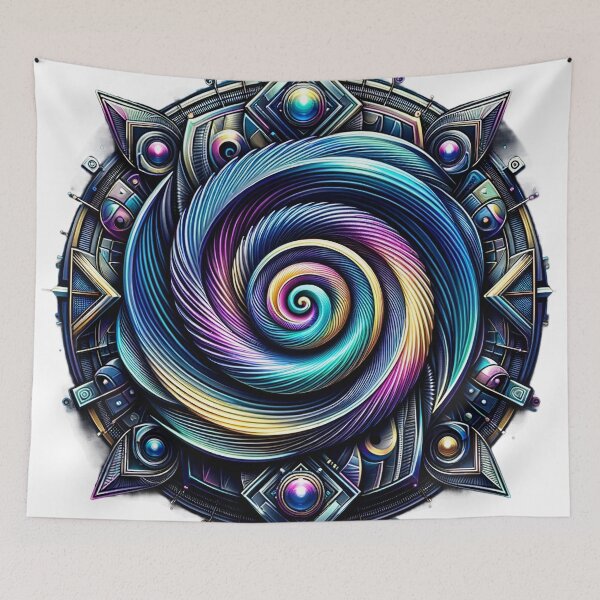 Item preview, Mesmerizing Hypnotic Logo Design – Artistic Graphic Prints designed and sold by The-Library.