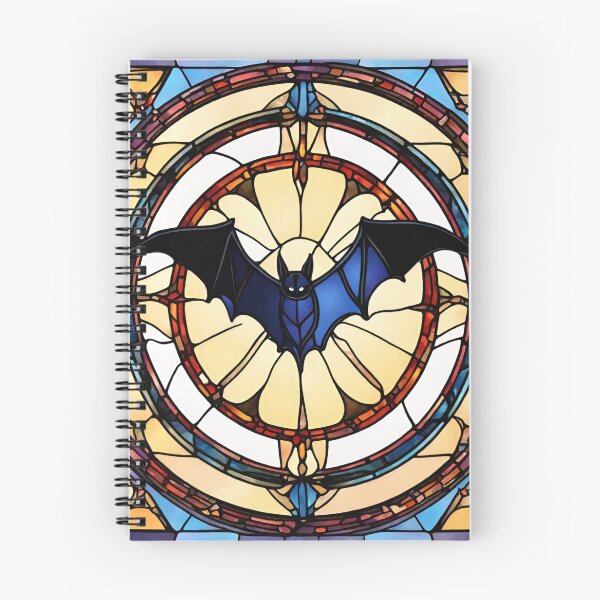 Item preview, colorful stained glass with animals, bat designed and sold by GroonSpace.