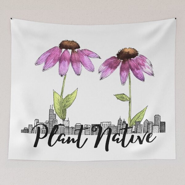 Item preview, Plant Native-Purple Coneflowers designed and sold by Color Chicago.