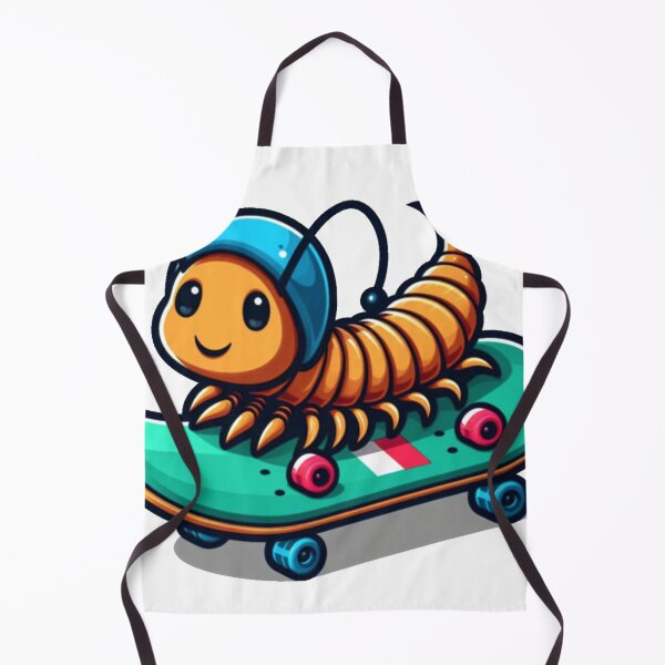 Item preview, Cute Centipede on a skateboard designed and sold by MiroArtAbstra.