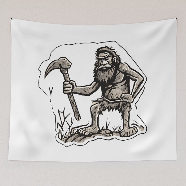 Item preview, The Caveman neanderthal designed and sold by StudioARTHUR.