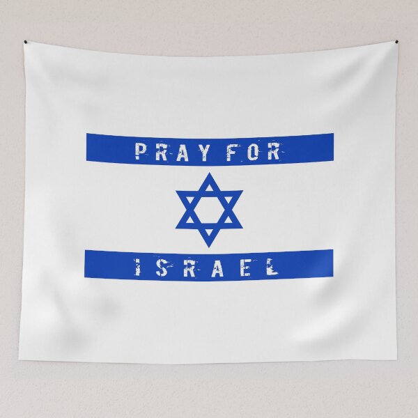 Item preview, Pray for Israel Flag Art designed and sold by AJ  Liber.
