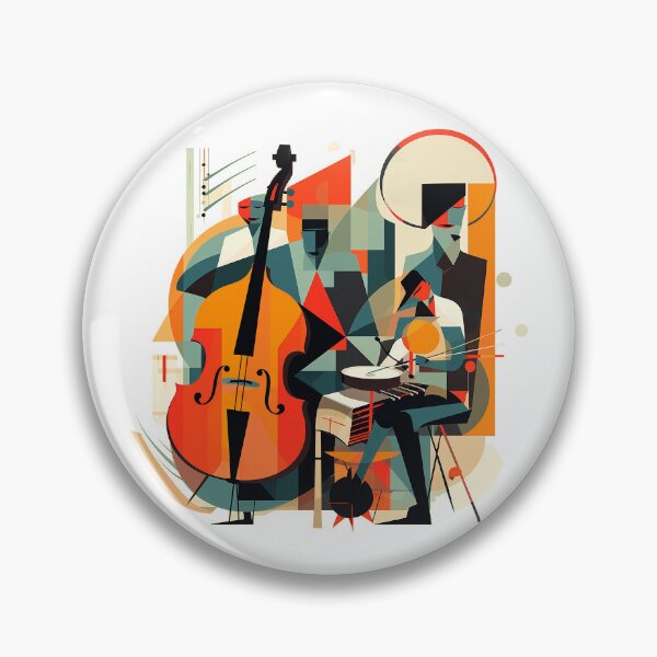 Item preview, Abstract musician playing jazz designed and sold by RalNix.