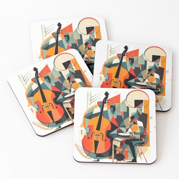 Item preview, Abstract musician playing jazz designed and sold by RalNix.