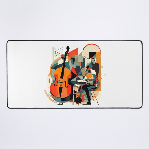 Item preview, Abstract musician playing jazz designed and sold by RalNix.