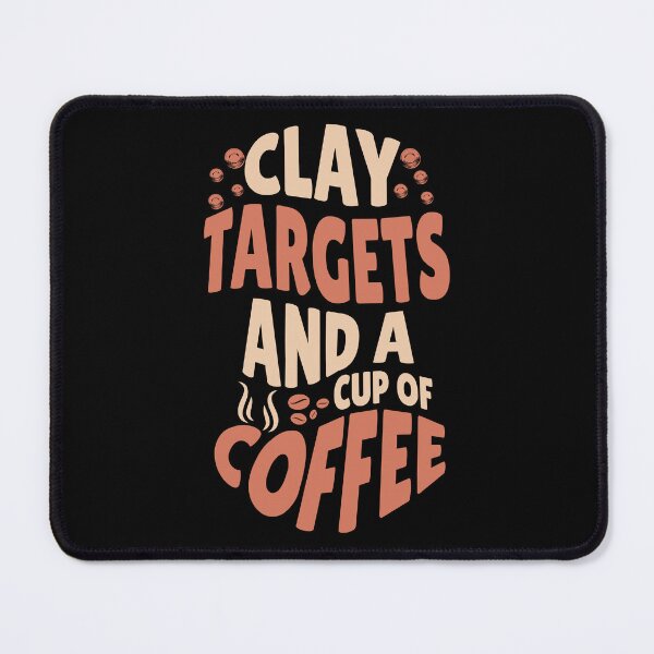Item preview, Clay Targets And A Cup Of Coffee Skeet Shooting Trap Shooting Clay Pigeon Retro Vintage Style designed and sold by HosvPrint .s.