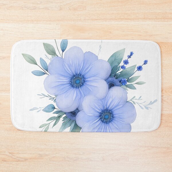 Item preview, Blue flowers. Delicate watercolor. designed and sold by Harmonysens.