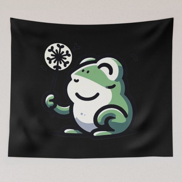 Item preview, dandelion frog designed and sold by WorldByFlowers.