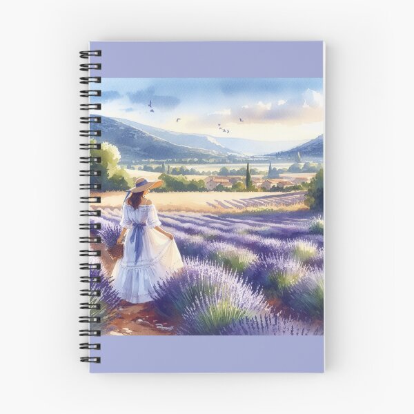 Item preview, Girl in Lavender Field designed and sold by ArtUnova.
