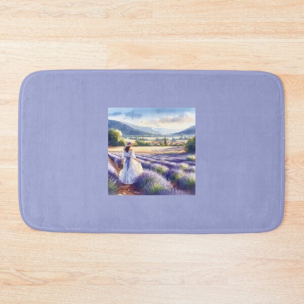 Item preview, Girl in Lavender Field designed and sold by ArtUnova.