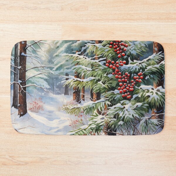 Item preview, Winter Charm Winter Wildlife Snow Forest Snowy Forest designed and sold by OliveAndSnow.