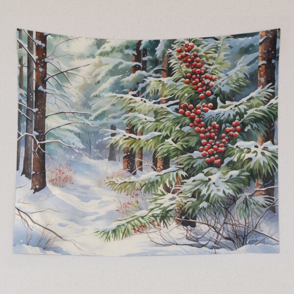 Item preview, Winter Charm Winter Wildlife Snow Forest Snowy Forest designed and sold by OliveAndSnow.