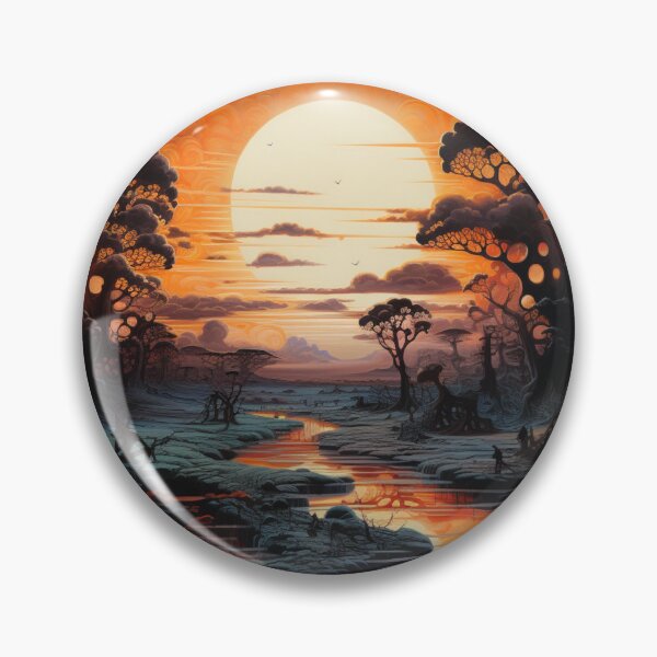 Item preview, Splendid Sunset in Nature designed and sold by Clock-Designer.