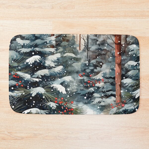 Item preview, Winter Charm Winter Wildlife Snow Forest Snowy Forest designed and sold by OliveAndSnow.