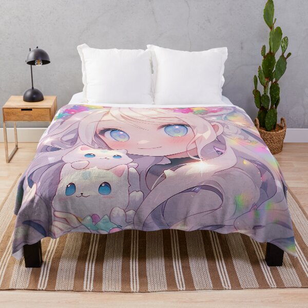Item preview, Kawaii Pastel Neko Sparkle Anime Girl designed and sold by bubblegoth.