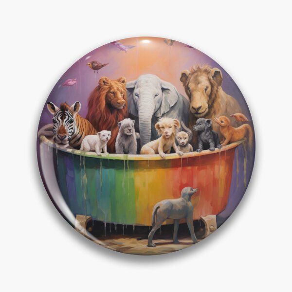 Item preview, Safari Acuático - Animales de la Sabana en una Bañera designed and sold by Clock-Designer.