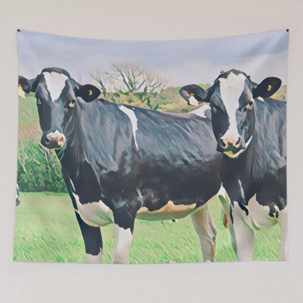 Item preview, Primer plano de vacas Holstein designed and sold by TheAnimalZ00.