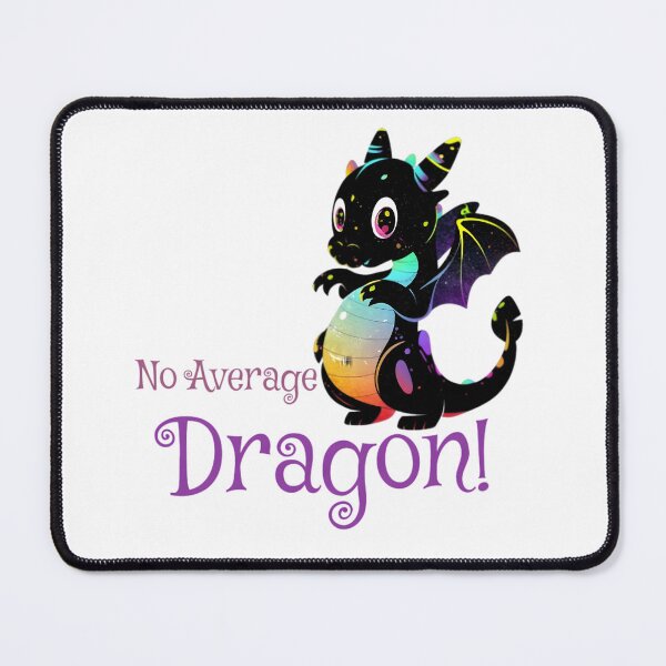 Item preview, Cute Black Dragon Humor Illustration  designed and sold by DragonRealms.