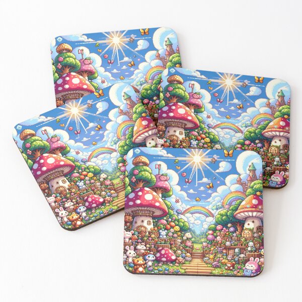 Item preview, Magic Mushroom Village designed and sold by janarspixels.