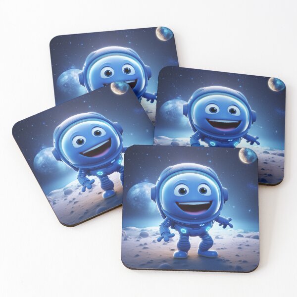 Item preview, Cute Blue Alien Astronaut designed and sold by Clock-Designer.